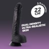 CRUSHIOUS INVIKTUS - Silikonowe Dildo - Czarne - 22cm