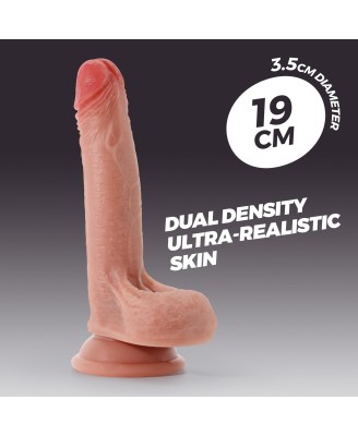 CRUSHIOUS INVIKTUS - Silikonowe Dildo - Cieliste - 19cm