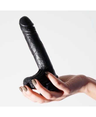 CRUSHIOUS INVIKTUS - Silikonowe Dildo - Czarne - 19cm