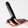 CRUSHIOUS INVIKTUS - Silikonowe Dildo - Czarne - 19cm