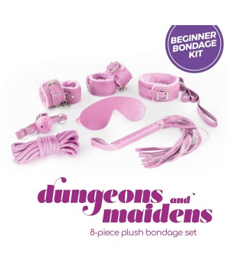 CRUSHIOUS DUNGEONS & MAIDENS - Zestaw BDSM - 8 elementów - Róż