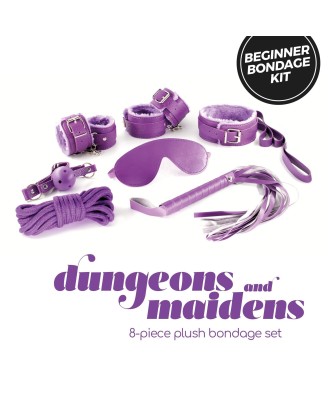 CRUSHIOUS DUNGEONS & MAIDENS - Zestaw BDSM - 8 elementów - Fiolet