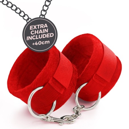 CRUSHIOUS ME LO COMO VELCRO - Zestaw BDSM - Lubrykant / Kajdanki / Opaska na oczy