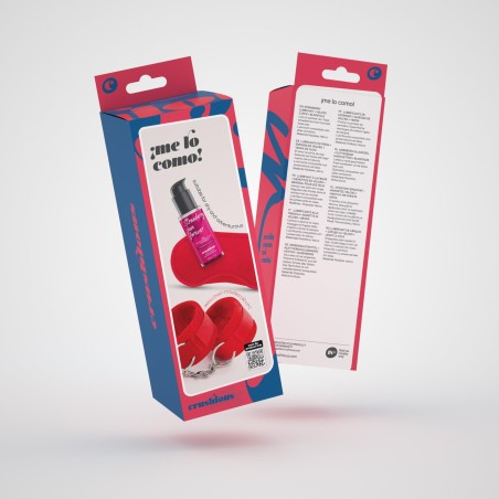 CRUSHIOUS ME LO COMO VELCRO - Zestaw BDSM - Lubrykant / Kajdanki / Opaska na oczy