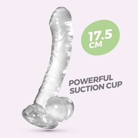 CRUSHIOUS HUDINI - Żelowy Dildo 17,5cm - Transparentne