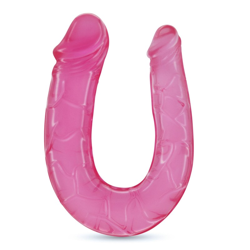 CRUSHIOUS DOUBLE TROUBLE - Silikonowe Podwójne Dildo - Różowe - 27cm