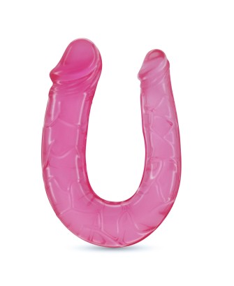 CRUSHIOUS DOUBLE TROUBLE - Silikonowe Podwójne Dildo - Różowe - 27cm