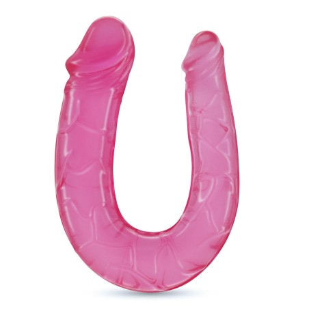 CRUSHIOUS DOUBLE TROUBLE - Silikonowe Podwójne Dildo - Różowe - 27cm