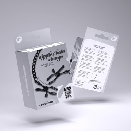 NIPPLE CHAIN CLAMPS CRUSHIOUS - Klamry na Sutki na Łańcuszku