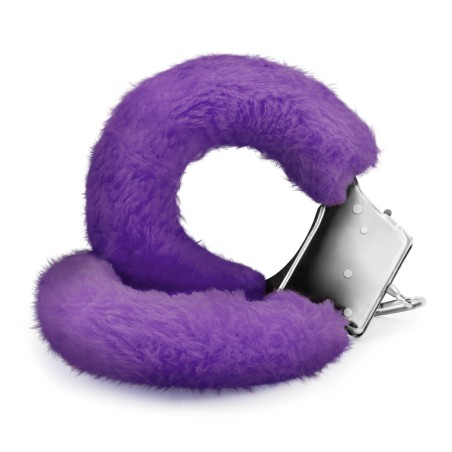LOVE CUFFS FURRY HANDCUFFS CRUSHIOUS - Kajdanki z Futerkiem - Fiolet