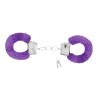 LOVE CUFFS FURRY HANDCUFFS CRUSHIOUS - Kajdanki z Futerkiem - Fiolet