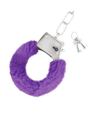 LOVE CUFFS FURRY HANDCUFFS CRUSHIOUS - Kajdanki z Futerkiem - Fiolet