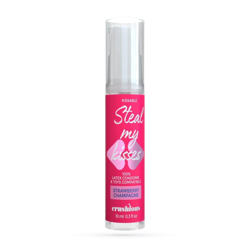 CRUSHIOUS STEAL MY KISSES STRAWBERRY CHAMPAGNE - Aromatyczny Lubrykant Wodny - 10ML