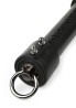 Genuine Leather Whip 75cm - Skórzany Czarny Pejcz