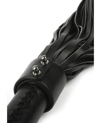 Genuine Leather Whip 75cm - Skórzany Czarny Pejcz
