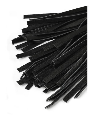 Genuine Leather Whip 75cm - Skórzany Czarny Pejcz