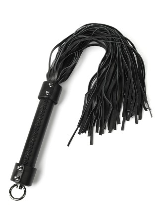 Genuine Leather Whip 55cm - Skórzany Czarny Pejcz