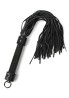 Genuine Leather Whip 55cm - Skórzany Czarny Pejcz