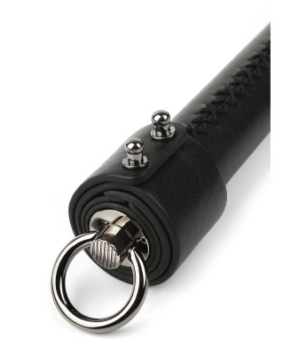 Genuine Leather Whip 55cm - Skórzany Czarny Pejcz