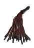 Genuine Leather Knot Flogger - Skórzany Czarny Pejcz