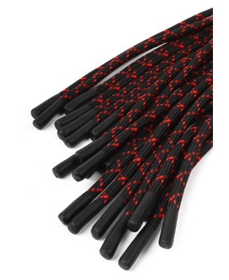 Genuine Leather Knot Flogger - Skórzany Czarny Pejcz