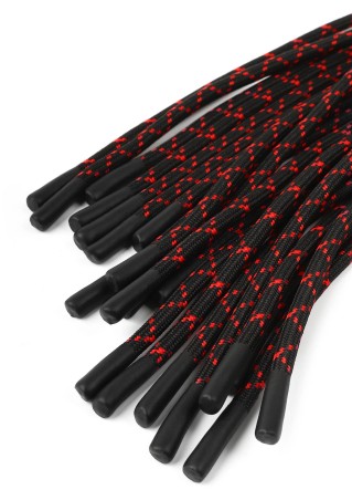 Genuine Leather Knot Flogger - Skórzany Czarny Pejcz