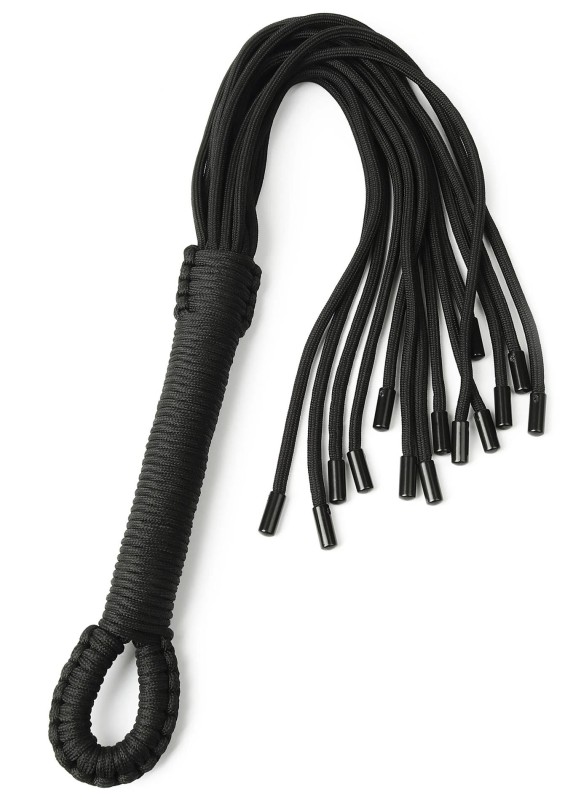 Knot Flogger - Czarny Pejcz