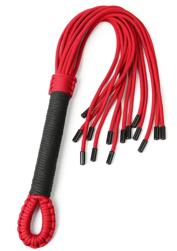Knot Flogger - Czerwony Pejcz