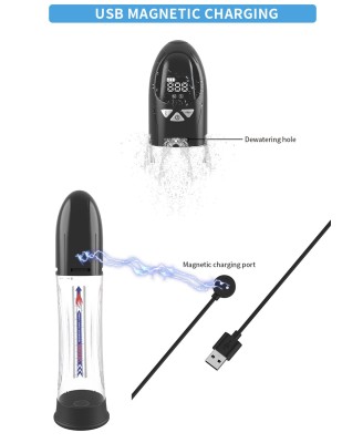 Pompka- PASSION PUMP, PREMIUM RECHARGEABLE AUTOMATIC WATERPROOF LCD PUMP