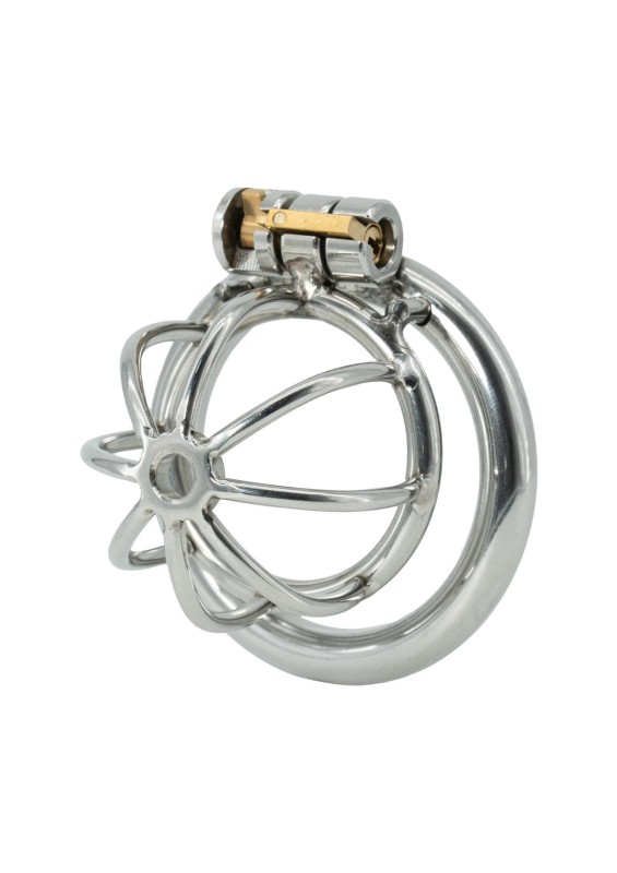 EXTREME Chestity Cock Harness X-Short - Metalowy Pas Cnoty