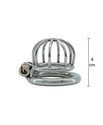 EXTREME Chestity Cock Harness X-Short - Metalowy Pas Cnoty