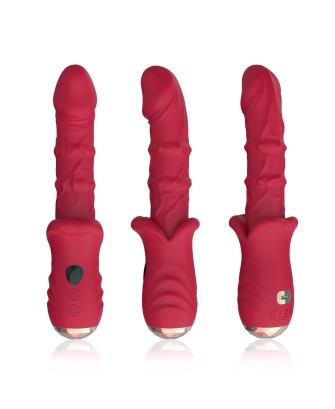Dick - Wibrator Punktu G - Czerwony