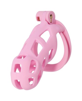 EXTREME Penis Prison Cock Cage Long - Pas Cnoty - Różowy