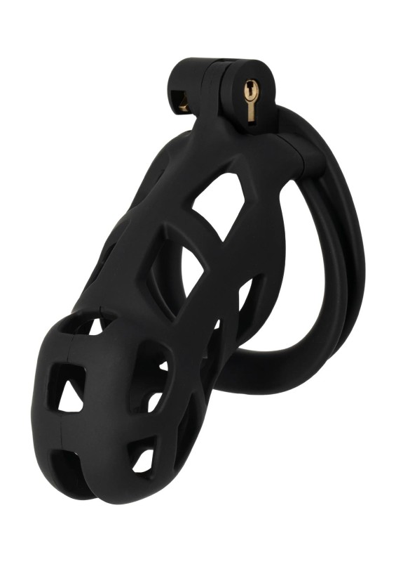 EXTREME Penis Prison Cock Cage Long - Pas Cnoty - Czarny