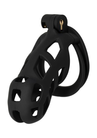 EXTREME Penis Prison Cock Cage Long - Pas Cnoty - Czarny