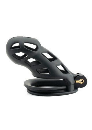 EXTREME Penis Prison Cock Cage Long - Pas Cnoty - Czarny