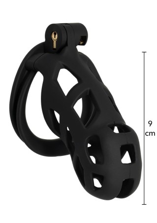 EXTREME Penis Prison Cock Cage Long - Pas Cnoty - Czarny