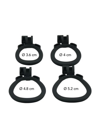 EXTREME Penis Prison Cock Cage Long - Pas Cnoty - Czarny