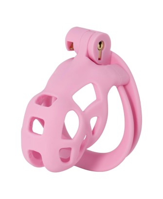 EXTREME Penis Prison Cock Cage Short - Pas Cnoty - Różowy