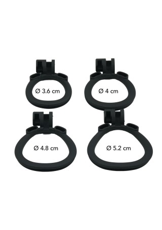 EXTREME Penis Prison Cock Cage X-Short - Pas Cnoty - Czarny