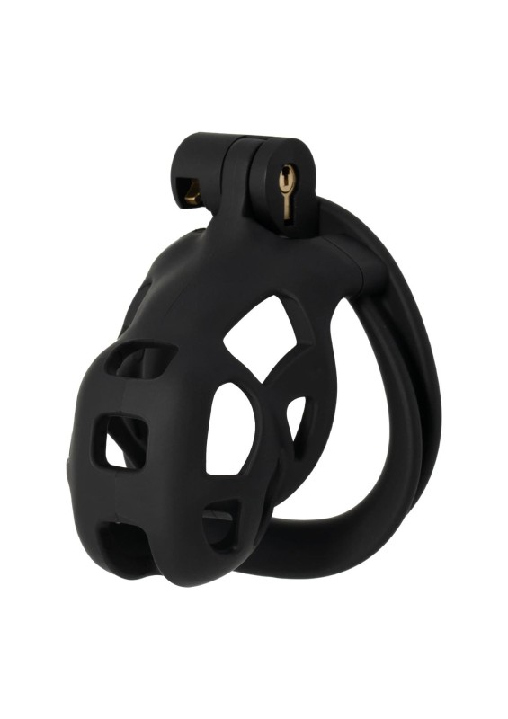 EXTREME Penis Prison Cock Cage Short - Pas Cnoty - Czarny