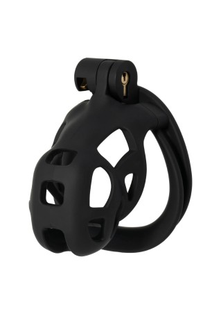 EXTREME Penis Prison Cock Cage Short - Pas Cnoty - Czarny