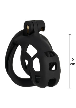 EXTREME Penis Prison Cock Cage Short - Pas Cnoty - Czarny