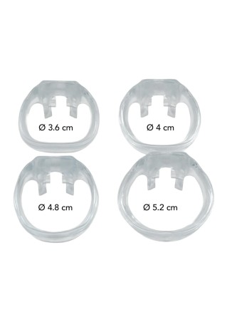 EXTREME Clear Control Cock Cage Long - Transparentny Pas Cnoty