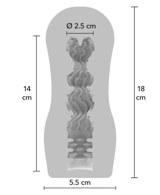 TOYJOY Clear Wave Vacuum Stroker - Transparentny Masturbator