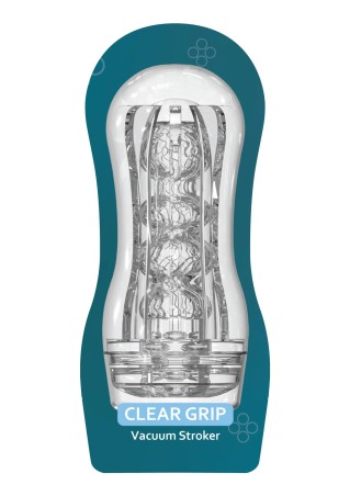 TOYJOY Clear Grip Vacuum Stroker - Transparentny Masturbator