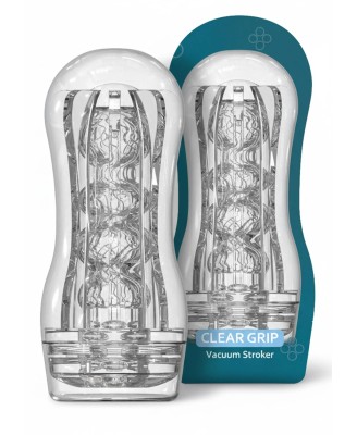 TOYJOY Clear Grip Vacuum Stroker - Transparentny Masturbator