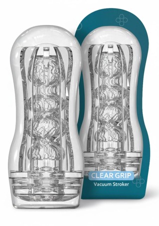 TOYJOY Clear Grip Vacuum Stroker - Transparentny Masturbator
