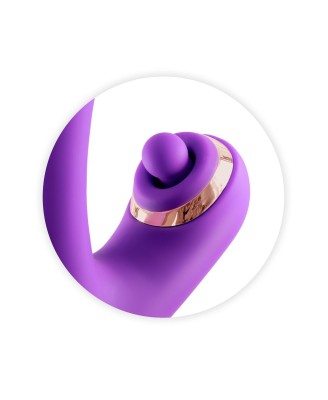 Joyfully 3-in-1 Rabbit Vibrator with Tapotem purple