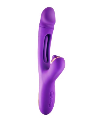 Joyfully 3-in-1 Rabbit Vibrator with Tapotem purple